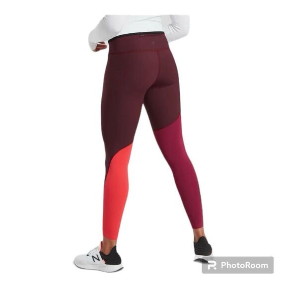 Athleta Asym Colorblock Tight in Plush Supersonic  SIZE XS - Picture 3 of 11
